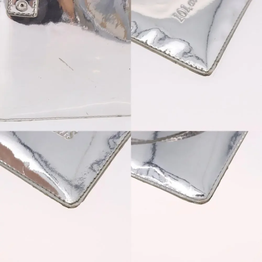 Louis Vuitton Monogram Miroir Pochette Platt Accessory Pouch Silver
